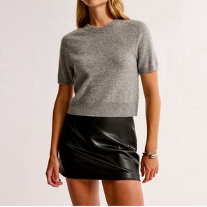 Abercrombie Scarlett Vegan Leather Skort